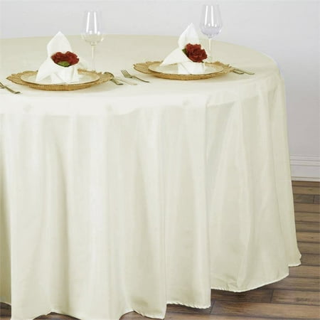 Balsacircle 108 Round Polyester Tablecloth For Party Wedding