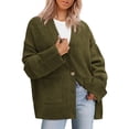 thumbnail image 1 of Suéter Cardigan PRETTYGARDEN Mujer 2025 Tejido Grueso Cuello en V, 1 of 8