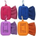 thumbnail image 1 of Shisuyan Serviette Rafraîchissante Coin Rond Polyester Rose Rouge 4 Pcs 11.8x35.4 Po, 1 of 8