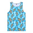 thumbnail image 4 of Telankuip Mens Tank Tops 2026 Summer Fashion Graphic Print Sleeveless Tee Lightweight Cooling Comfy Workout T-Shirts Beach Vacation Novelty Undershirts 7-Blue M, 4 of 5
