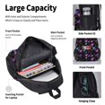 thumbnail image 4 of Disketp Colorful Guitar Mochila Estampada de Gran Capacidad con Lonchera y Estuche, Set de 3 Piezas para Estudiantes, 4 of 7