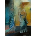 thumbnail image 3 of Ole Kandelin 18x24 Black Modern Framed Museum Art Print Titled - Two Apostles (1943), 3 of 5