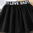 thumbnail image 4 of RUTAYY Children Girls Mini Skirt Party Solid Color Letter Print Soft Comfortable Indoor Outdoor Activities Trendy Classic Skirt, 4 of 6