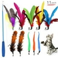 thumbnail image 1 of Baguette à Plumes Interactive pour Chat 11 Pièces, 1 of 6