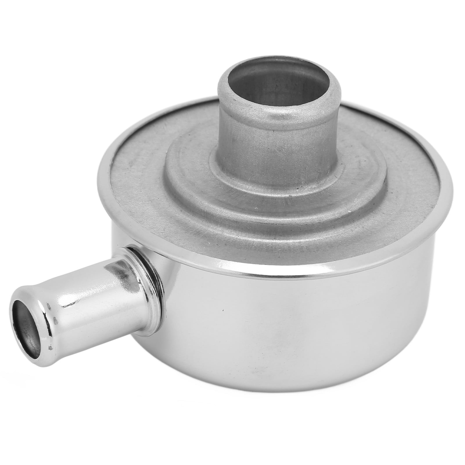 Valve Cover Breather Filter, Round Valve Cover Breather Electroplating Silver Beautiful Push In