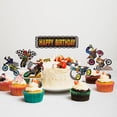 thumbnail image 3 of Set de decoración para tartas EQ Evairisqing Dirt Bike Motocross, 7 unidades, 3 of 5