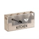 thumbnail image 1 of Soporte para Utensilios de Cocina de Metal Combinado con Organizador de Cubiertos de Madera, 4 Compartimentos para Cubiertos de EspáTula y Vasija,, 1 of 5