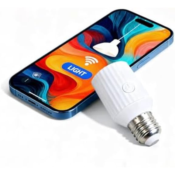 Smart Wi-Fi Light Bulb Socket Adapter, Voice for Alexa/Google, Smart Life App Group & Timer, 60W Max, Incandescent Compatible, E26/E27$$Tools