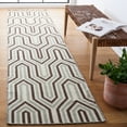 thumbnail image 2 of SAFAVIEH Dhurries Windsor Geometric Runner Rug, Grey/Multi, 2'6" x 10', 2 of 8
