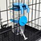 thumbnail image 2 of Botellas de agua sin goteo que cuelgan botellas de agua para mascotas Botella de alimentación de agua para cachorros para jaula de perrera para perros Botellas de agua de llenado superior de conejo a prueba de fugas Botellas dispensadoras automáticas para mascotas Azul ER, 2 of 5