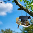 thumbnail image 6 of Outdoor Bird Feeder for Finches and Titmice Large Capacity Durable Wild Bird Feeding Station, 6 of 8