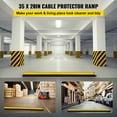 thumbnail image 3 of VEVOR 5 Channel Driveway Rubber Speed Bumps, Heavy Duty 18000 LBS, Protective Wire Cord Ramp Driveway, Traffic Speed Bumps Cable Protector, Black and Yellow, 3 of 9