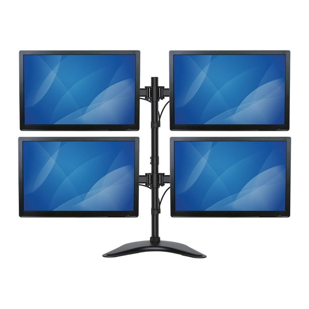 Quad Monitor Stand Articulating Supports Monitors