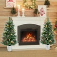 thumbnail image 4 of Costway 1 PCS 3 FT Artificial Xmas Tree with 81 Branch Tips Eucalyptus Leaves Pine Needles, 4 of 10