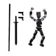 thumbnail image 1 of Titan 13 Action Figure,Stikbot Toys with Weapon Accessories, T13 Action Figure Robot,3D Printed Action Figures Toys, The Toys That Children Hope To Have (Black), 1 of 2
