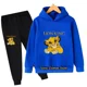 thumbnail image 5 of Conjunto de 2 piezas de ropa deportiva novedosa de otoño para bebés y niños, conjuntos de ropa para niñas, camisetas de El Rey León Simba, sudaderas con capucha y pantalones, chándal para niños, 5 of 5