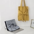 thumbnail image 4 of Creative Designed Bow Tote Bag Literary Shoulder Women's Bag Student Canvas Bag, Niche Large-capacity Trendy Handbag Shoulder Bag, 4 of 7