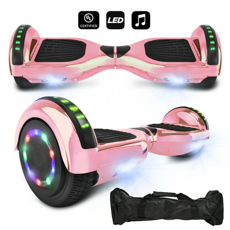 Cho 6.5 inch Hoverboard Electric Smart Self Balancing Scooter Hoover Board with Built in Speaker LED Light UL2272