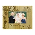 thumbnail image 1 of Personalized Wedding Day Engraved Wood Picture Frame With Date - 5 x 7 Inches Vertical Gift, 1 of 1