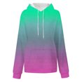 thumbnail image 3 of jsaierl Womens Hoodies Oversized Gradient Graphic Hooded Sweatshirts Lightweight Sweaters Workout Long Sleeve Top Hoodie, 3 of 4