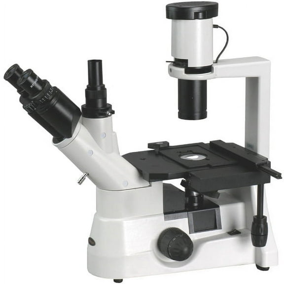 AmScope 40x-800x Long Distance Plan Optical Biological Inverted Microscope New