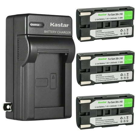 Kastar 3-Pack Battery and AC Wall Charger Replacement for Mamiya Leaf Aptus-II 12R Mamiya Leaf Aptus 17 Mamiya Leaf Aptus 22 Mamiya Leaf Aptus 65 Mamiya Leaf Aptus 75 Mamiya Leaf Aptus 75s Camera