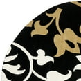 thumbnail image 2 of SAFAVIEH Soho Aaron Abstract Floral Wool Area Rug, Black/Multi, 6' x 6' Round, 2 of 4