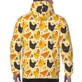thumbnail image 7 of Haiem Funny Chicken Patterned Men's Hoodie with Kangaroo Pocket - Ideal Pullover Sweatshirt for Daily Wear, Travel, and Home-Small, 7 of 7