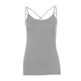 thumbnail image 5 of Yievot Camisole For Women Round Neck Spaghetti Strap Summer Tank Tops Sleeveless Loose Fit Woman Blouses Clothes On Clearance Gray XL, 5 of 6