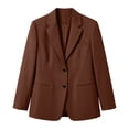 thumbnail image 5 of Drovellove Women's Casual Blazer Jacket with Collar Long Sleeve Button Up Cardigan Coat - Solid Color Soft Comfortable Lightweight Outerwear for Work Office Party Dating Vacation, 5 of 5