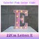 thumbnail image 1 of Luz LED de letras colorida | Letrero decorativo alfabético colgante a batería | 8.66 x 1.77 pulgadas | Plástico ABS portátil | Decoración para hogar, fiestas, eventos, bares, cafeterías | Montaje, 1 of 3