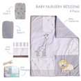 thumbnail image 2 of Cuddles & Cribs 100% Cotton Crib Bedding Set 4 Piece Unisex Nursery Bedding, 2 of 6
