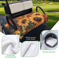 thumbnail image 5 of Golf Cart Seat Covers for 2 Seater,Sunflower Microfiber Cart Seat Towel Blanket,Spring Summer Floral Watercolor Botanical Absorbent Breathable Non Slip Bench Seats Protector for Golf Course 51"x31", 5 of 9