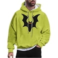 thumbnail image 2 of WXLWZYWL Funny Halloween Hoodies for Men Bat Design Shirt for Men with Pocket Drawstring Sweatshirt Hooded Costumes Pullover Tops Plus Size, 2 of 5