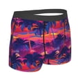 thumbnail image 4 of Uemuo Retro Palms Pattern Men's Boxer Briefs,Trunk Anti-Chafing,Comfortable, Durable, and Stylish Underwear-Large, 4 of 9