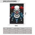 thumbnail image 3 of XMXY Skull Red Clown Joker Garden Flags Double Sided,Farmhouse Holiday Yard Outdoor Sign Decor Flag, 28"x40" inch, 3 of 7