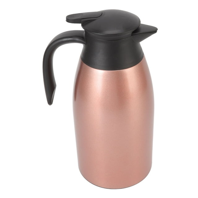 Coffee , 2L Capacity 304 Stainless Steel Thermal Coffee , Lock Temperature 24 Hours Vacuum Insulated With Leakproof Lid And Portable Handle For Coffee, Tea, Beverage