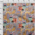 thumbnail image 3 of oneOone Cotton Poplin Twill Orange Fabric Abstracts Sewing Fabric By The Yard Printed Diy Clothing Sewing Supplies 56 Inch Wide, 3 of 5