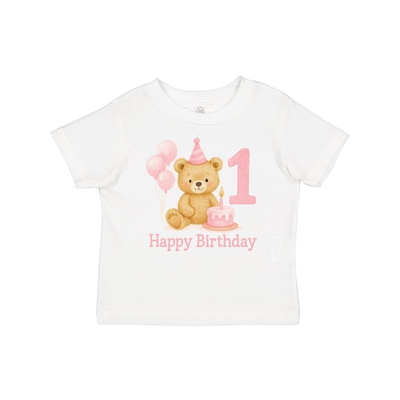 Inktastic Cute Teddy Bear 1st Birthday Party Boys or Girls Baby T-Shirt