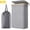 Light Gray, variant on Norcho 65L Slim Laundry Hamper with Lid, Narrow Collapsible Laundry Basket with Removable Bag and Bamboo Handles, Light Gray