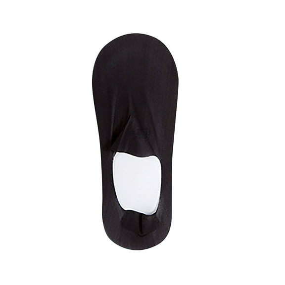 Xfvqtps Women No Show Socks Ice Silk Shallow Socks Non Slip Low Cut Liner Breathable Summer Invisible Fit Hidden Thin Socks Black