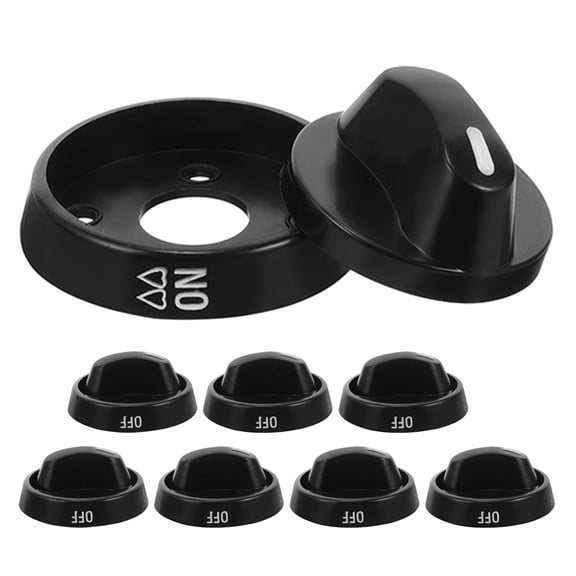 OUNONA 8Pcs Universal Stove Knobs Plastic Control Knobs On Gas and Electric Stoves Cooktops Ovens Practical Control Knobs Kitchen Oven Knobs Replacements