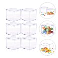 thumbnail image 1 of Milisten 6Pcs Clear Acrylic Candy Containers Transparent Storage Boxes for Cookies and Snacks, 1 of 4