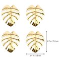 thumbnail image 4 of Shisuyan Hawaii Style Napkin Buckle Napkin Circle Golden Alloy Table Decoration 4Pcs, 4 of 9
