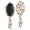 Halloween Ghost Pumpkin White Pattern, variant on Halloween Graveyard Scene Pattern Brush, Detangling Hair Brush,Oval Paddle Hair Brush, Round Tip Bristles Gifts for Daily Hair Care