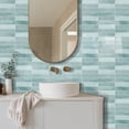 thumbnail image 2 of DEWOO 10 Sheet Thicker Peel and Stick Backsplash Tile,3D Self Adhesive Wall Tiles Stick on Backsplash for Kitchen,Bathroom,Camper (12"×12",Light Blue), 2 of 18