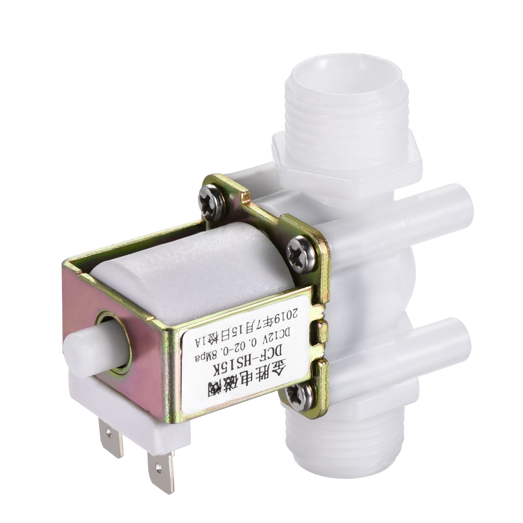 G1/2" AC110v DC12v Magnetic Electric Solenoid Valve Water Air Inlet Flow Switch 