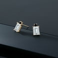 thumbnail image 5 of Gem Stone King 10K Yellow Gold Black Diamond Earrings Set with Moissanite (3.63 Cttw), 5 of 5