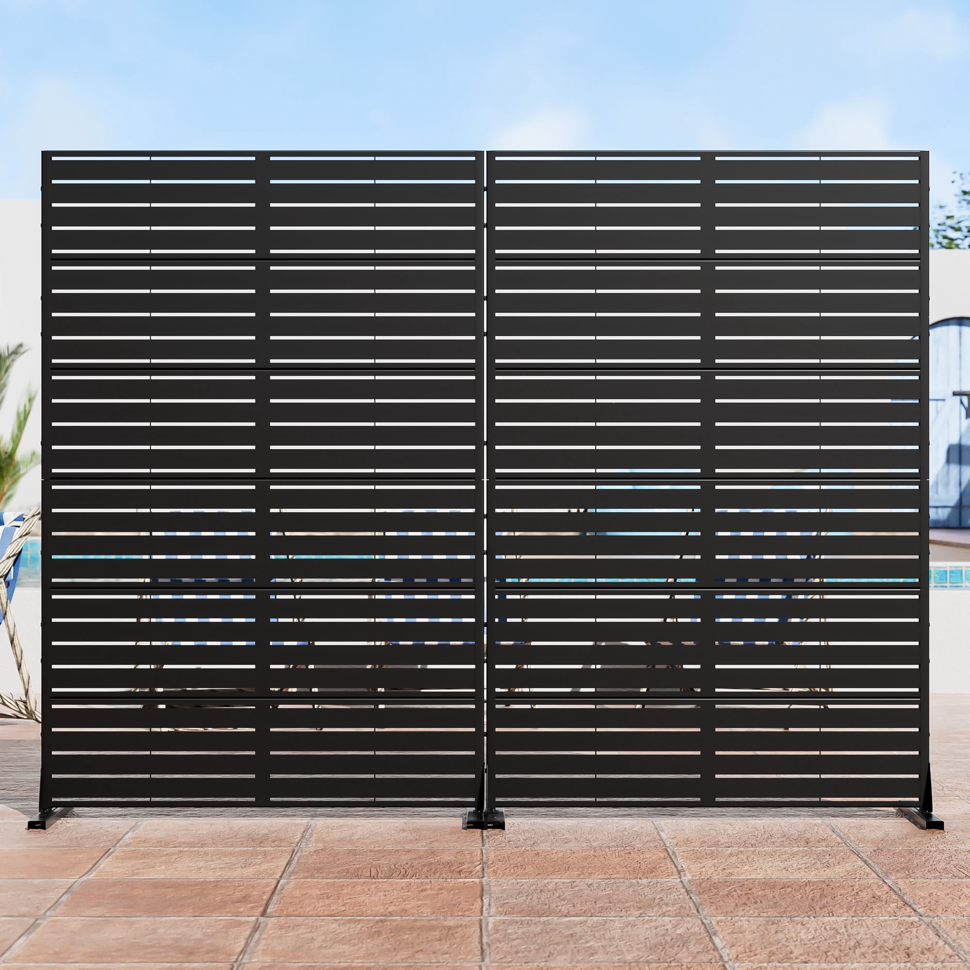 MAYEERTY Privacy Screen Fence, Heavy Duty Fence Privacy Screen Outdoor 72x47x16in 6-Piece Set