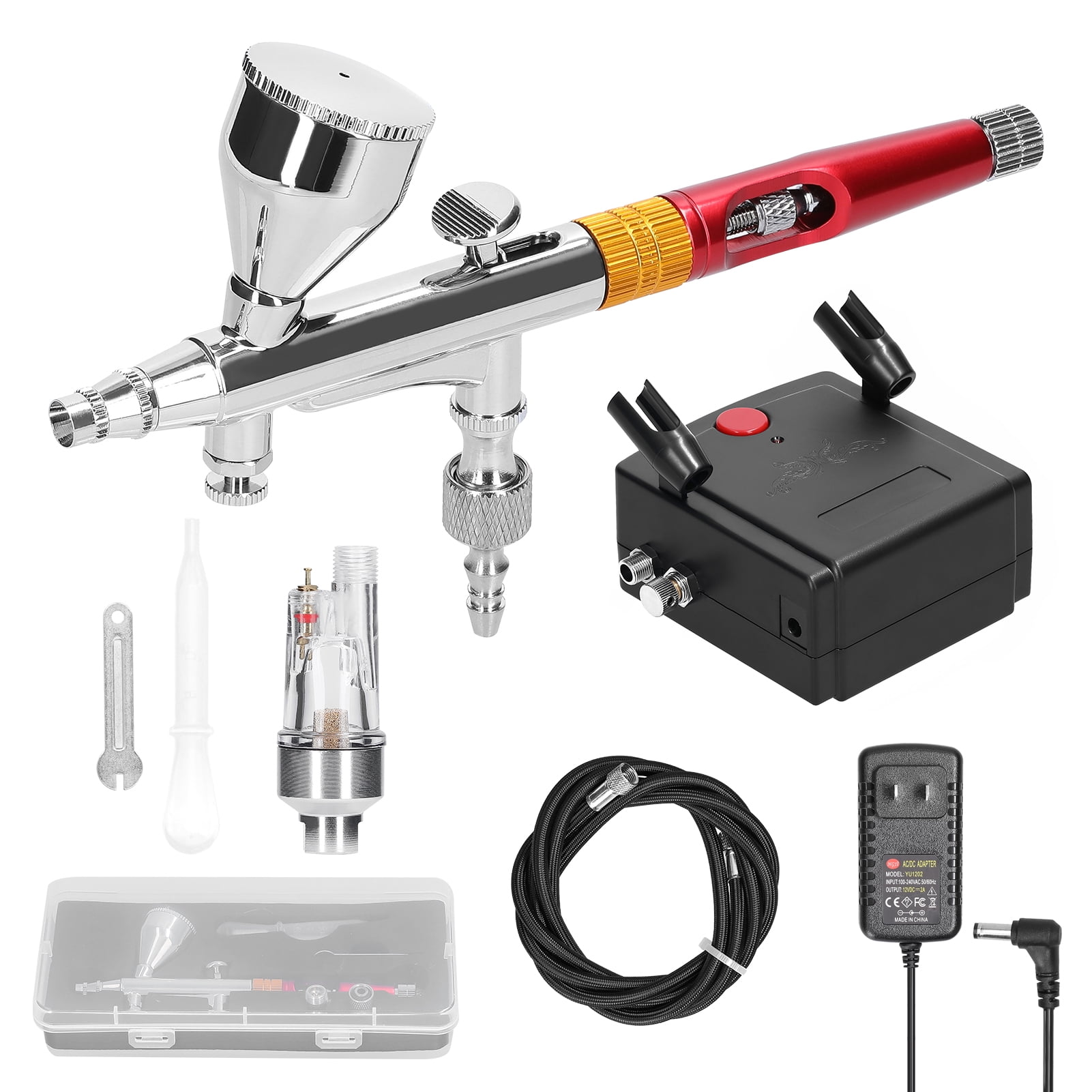 Electric paint sprayer,Pump Airbrush Set Air Pump Paint Sprayer Set Model Diy Model Diy Art Kit 20-35psi Airbrush Set Air Set Airbrush Cousopo Qisuo Sprayer Siuke Professional